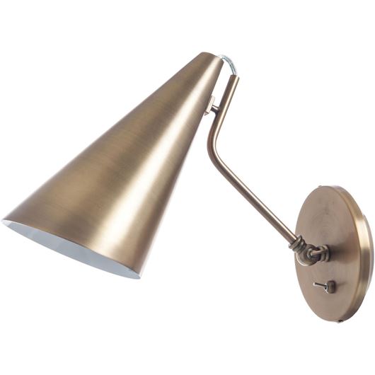 HELLA wall lamp h26cm brass