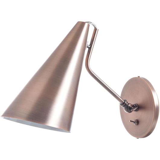 Picture of HELLA wall lamp h26cm copper