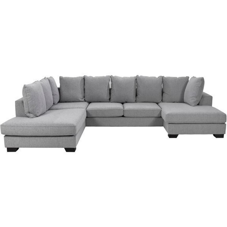 KINGSTON sofa U shape left grey