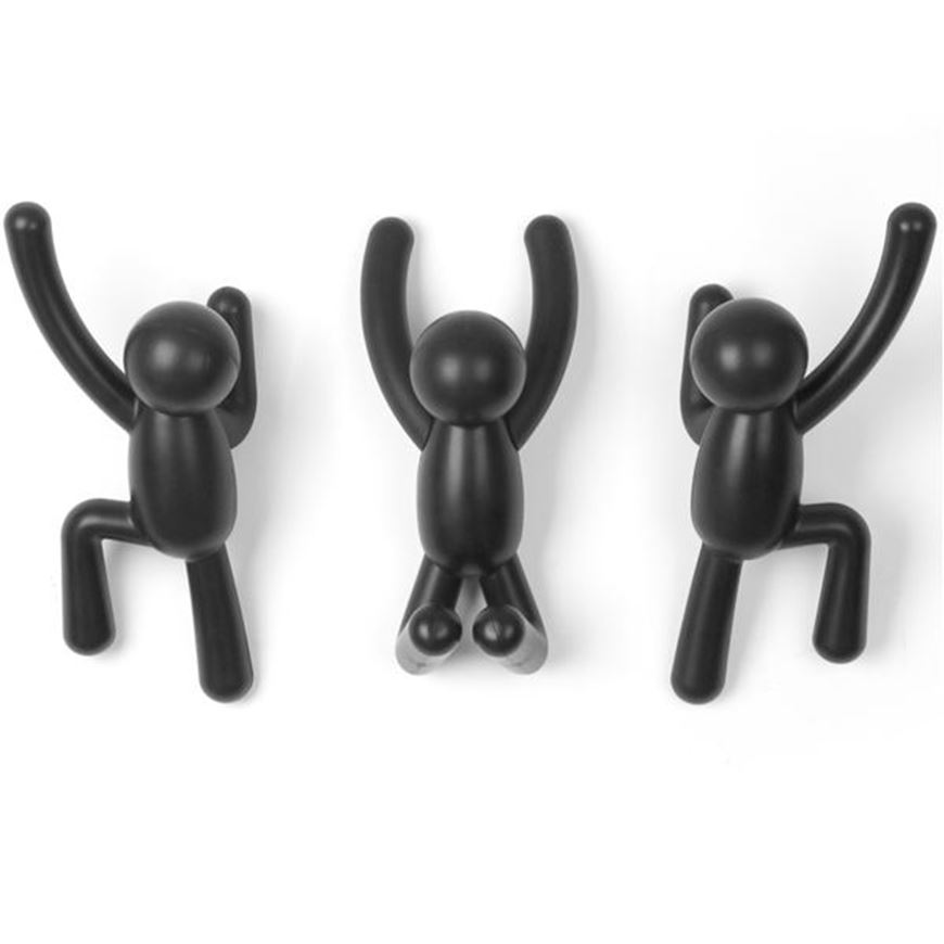 Picture of BUDDY hook set of 3 black