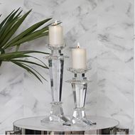 SHEA candle holder h41cm clear