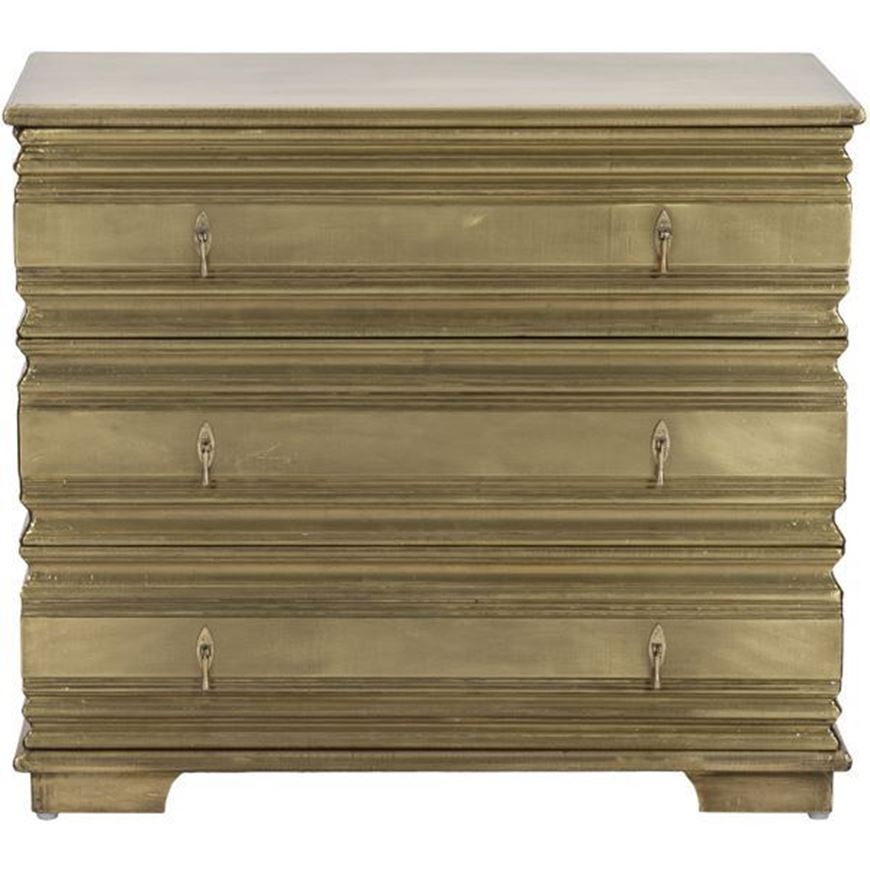 CHIC chest 3 drawers gold