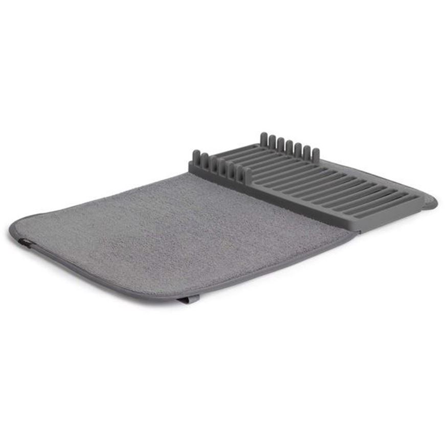 Picture of UDRY mini dish rack & drying mat dark grey
