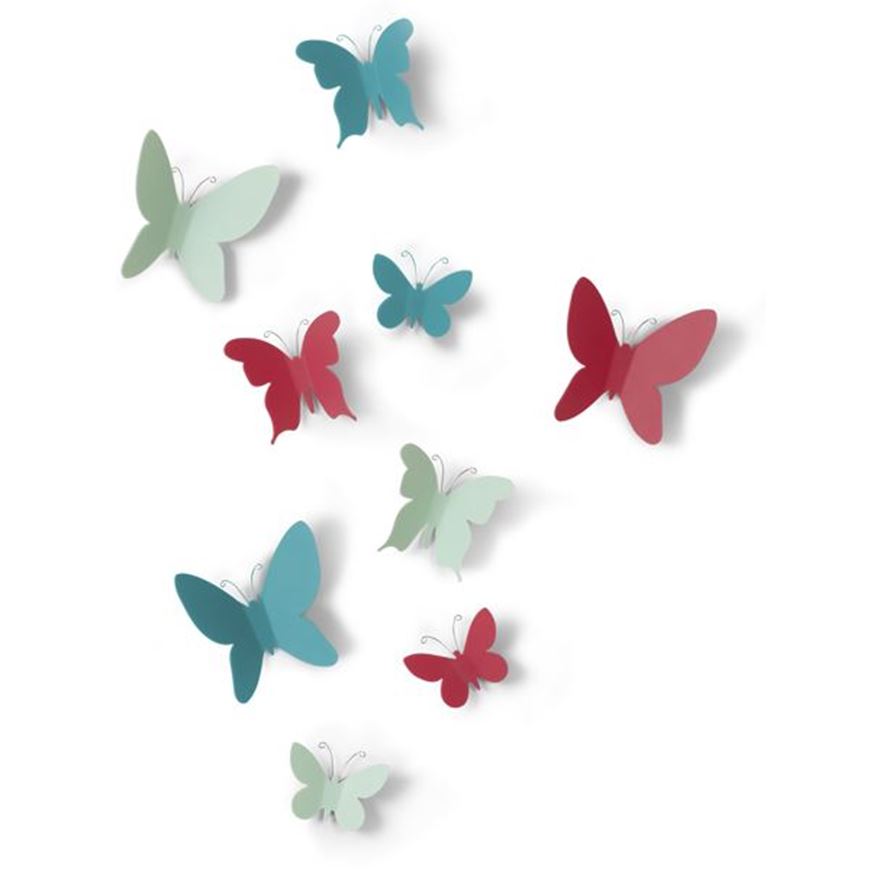 Picture of MARIPOSA wall decoration set of 9 assorted