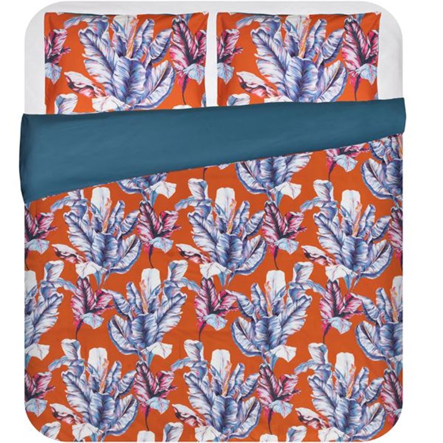 Picture of TROPICAL duvet cover set of 3 orange
