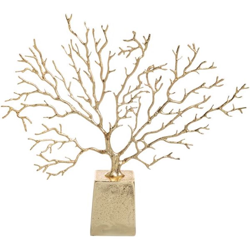 Picture of ZUMA tree decoration h39cm gold