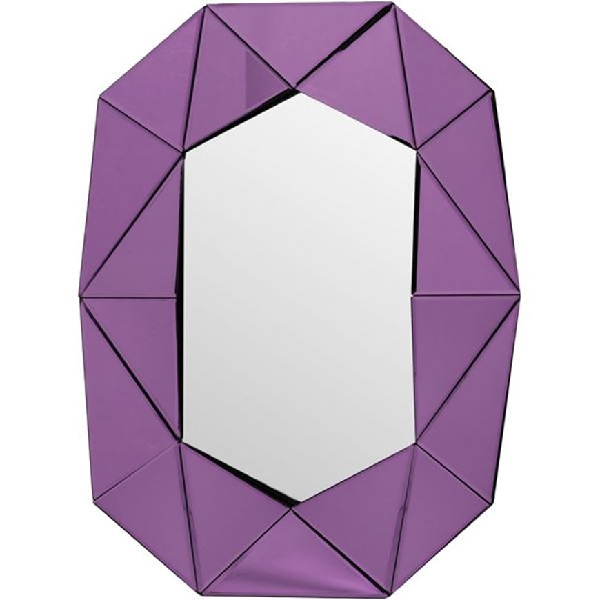 Picture of WALL mirror 81x64 purple