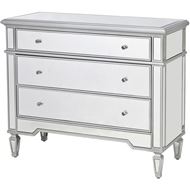 VANE chest 3 drawers clear/silver