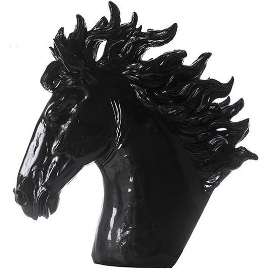 ADRUS horse decoration h71cm black