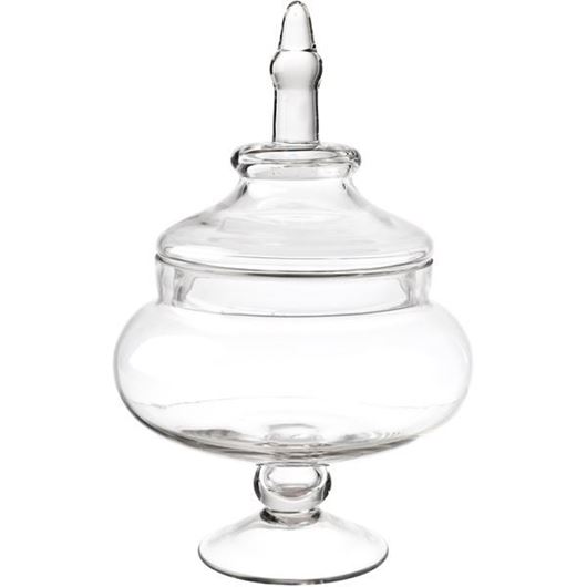 KELLY jar with lid h23cm clear