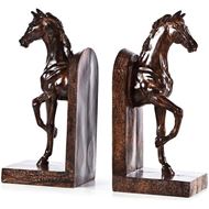HORSE bookends h27cm set of 2 brown
