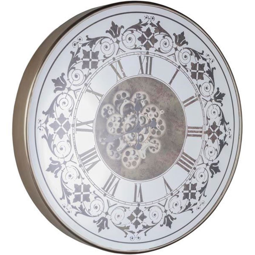 HISOKA clock d82cm silver