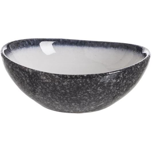 ZHAI bowl 15x14 black and white