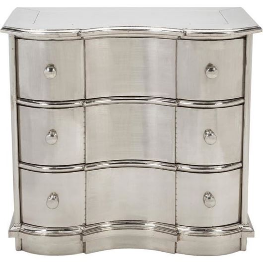URICA chest 3 drawers silver