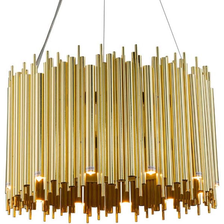 Picture of SPOOL 60 chandelier d60cm gold