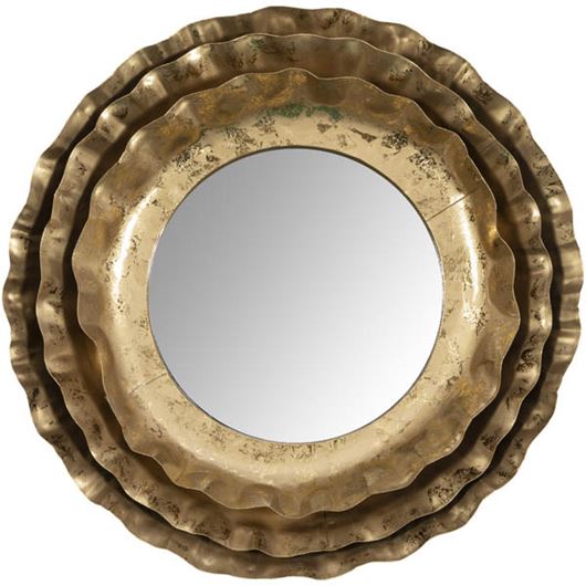 Picture of ASHLYN mirror d41cm gold