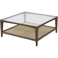 CLEAN coffee table 100x100 clear/natural