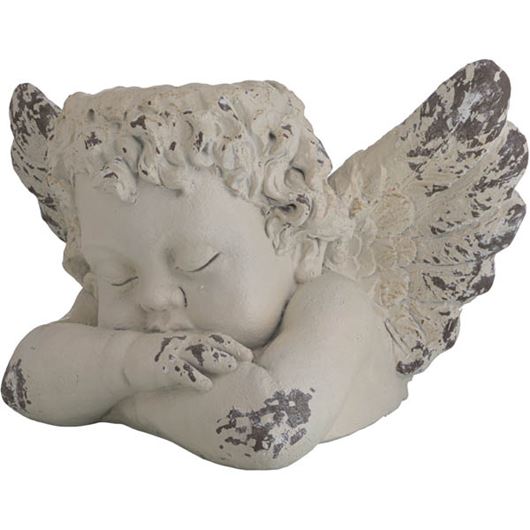Picture of ANGEL planter h36cm white