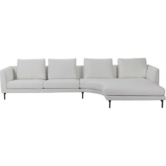 FRANCIS sofa 2.5 + chaise lounge Right white