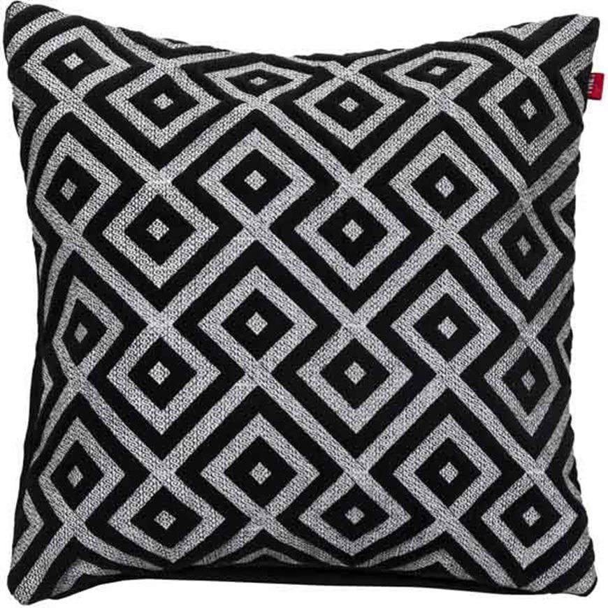 LANE cushion cover 45x45 black and white