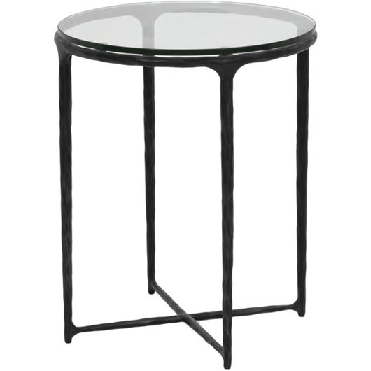 Picture of QUEEN side table d50cm clear/black