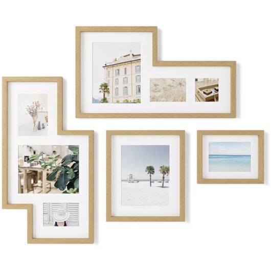 Picture of MINGLE photo holder set of 4 natural