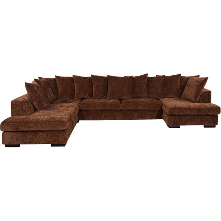 Picture of PASO sofa U shape Left brown