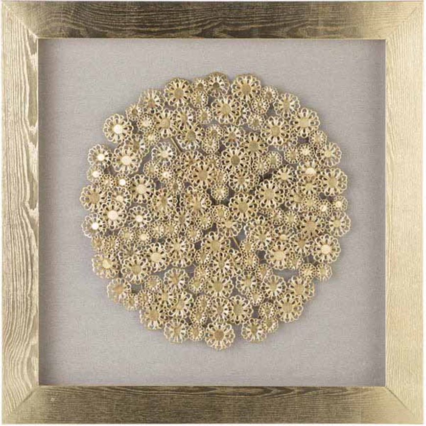 Picture of ZOLTEN wall decoration 90x90 gold