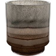 SHAY vase h22cm grey/brown