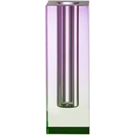 RAINBOW vase h18cm purple/green