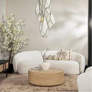 LAVINIA chandelier white/brass