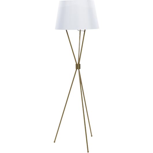 Picture of TRIPO floor lamp h150cm white/brass