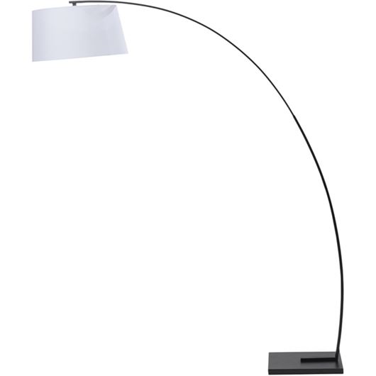 Picture of OSSO floor lamp h160cm white/black