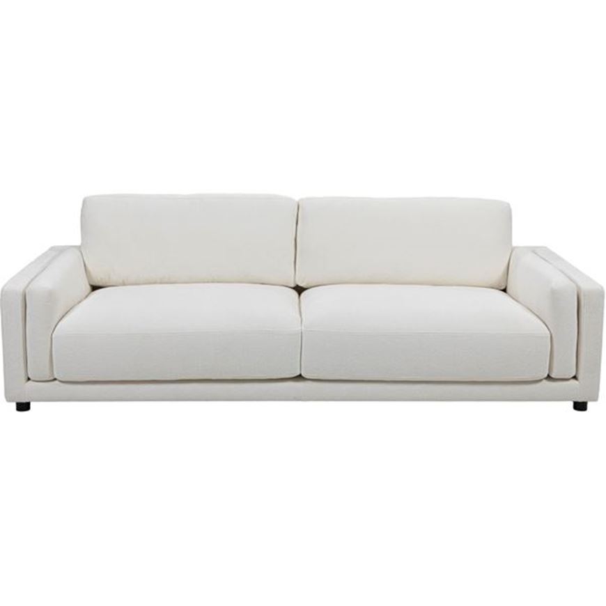 MILAN 3 seater sofa white
