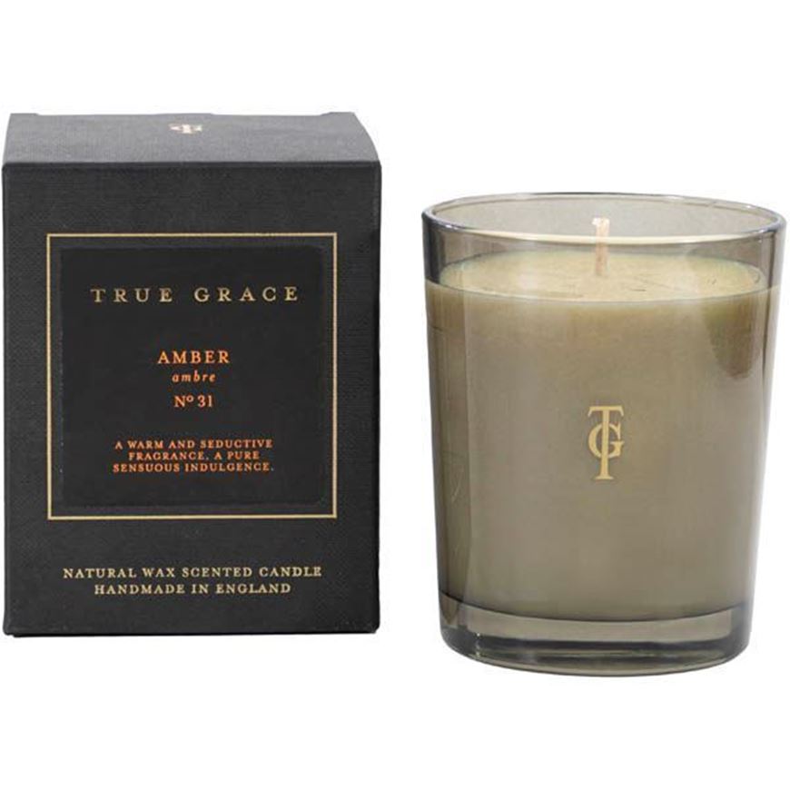 AMBER candle small black