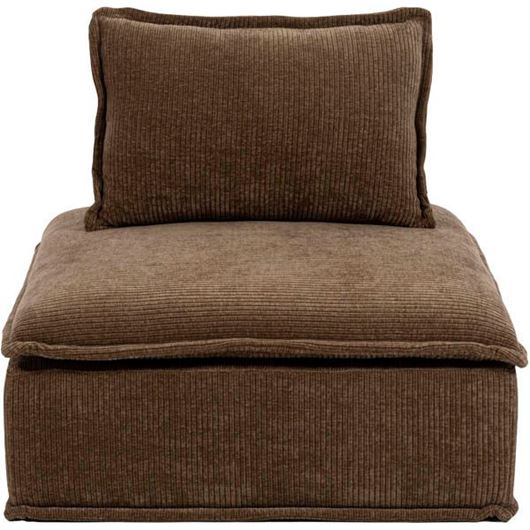 LUMINA armless modular chair brown