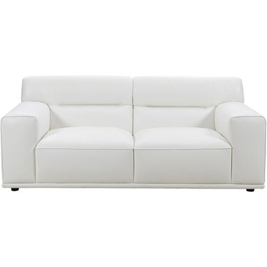 GROOVY 2 seater sofa leather white