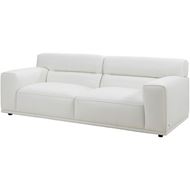 GROOVY 3 seater sofa leather white