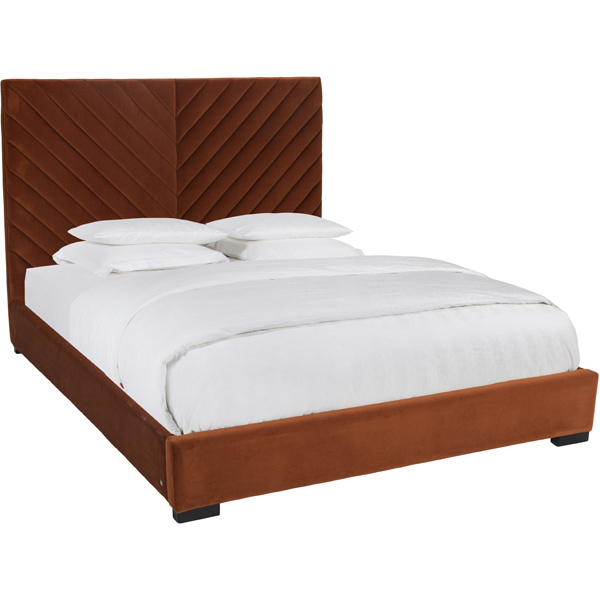 VEE bed in rust (180x200cm)